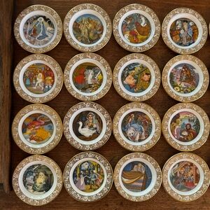Miniature Porcelain Plates Best Loved Fairy Tales
